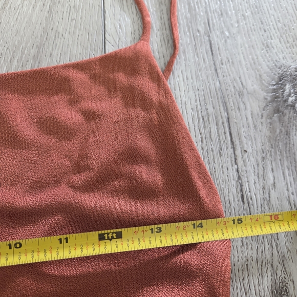 Cult Gaia Natalia Dress - Burnt Orange with Fringe - Picture 11 of 13